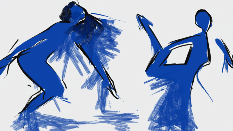 Blaue Tänzerin