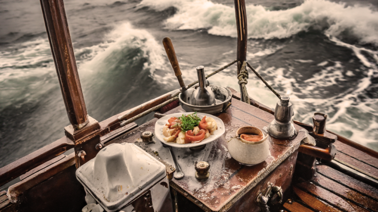 Essen über Bord